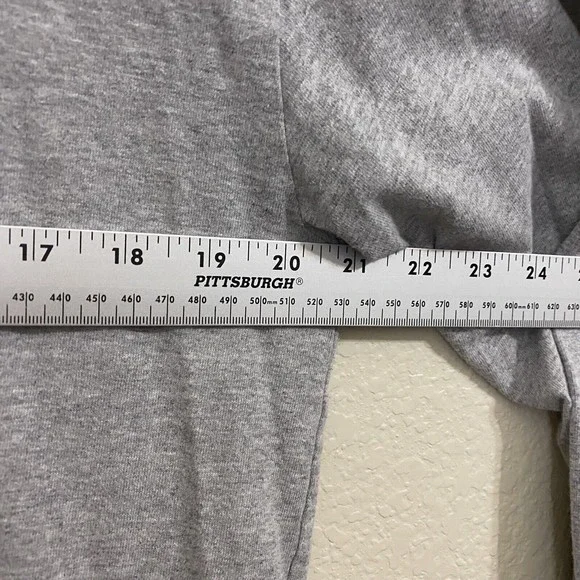 The North Face Mens Shirt Size M Graphic Tee Gray Red Long Sleeve - Picture 5 of 8